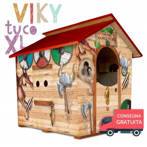Onlywood Casetta per bambini in Legno Fantasia VIKI XL