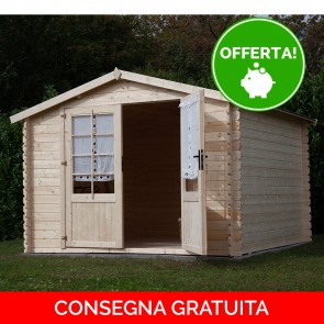 Casetta in legno da giardino SIVIGLIA - 250X250 cm 