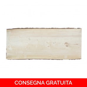 Onlywood Tavola legno grezzo con corteccia Spessore 30 mm- 2000 x 400-500 mm - Legno Abete