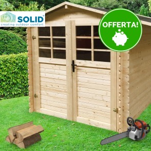 Onlywood Casetta in legno da giardino SAT 198 x 198 x 207 h. cm