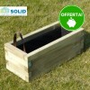Fioriera in legno BAC 110x50x38 h cm con Rivestimento e Maniglie - Garanzia 5 anni