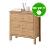 Settimino in legno Massello 3 Cassetti - Dimensioni 75 x 37 x 75 h. cm