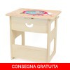Onlywood Tavolino Montessori UNICORNI con Disegni Colorati