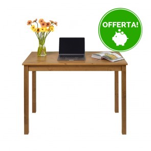 Scrivania in legno Massello rettangolare - 2 Dimensioni disponibili