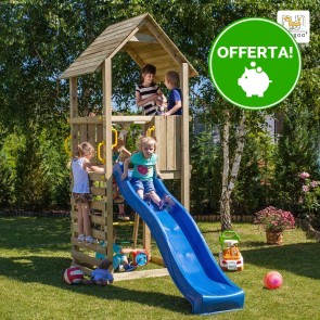 Parco Giochi in Legno Autoclavato Fungoo CAROL 1 Torre con Scivolo