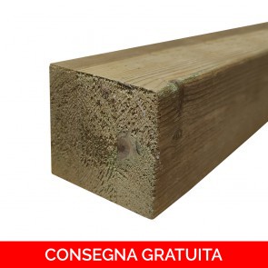Travi in Legno Lamellare - Pino Trattato - 16 x 16 x 200 cm