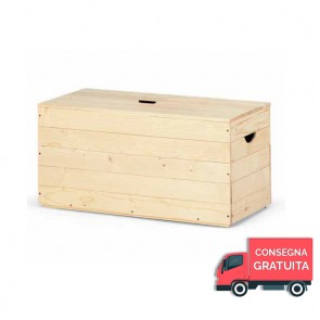 Cassapanca in legno da interno BOX 80 - 80 x 35 x 35h cm - Spessore 12 mm