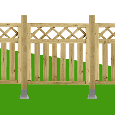 Cancelletto per steccato in legno