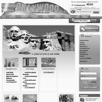 home page Onlywood 2011