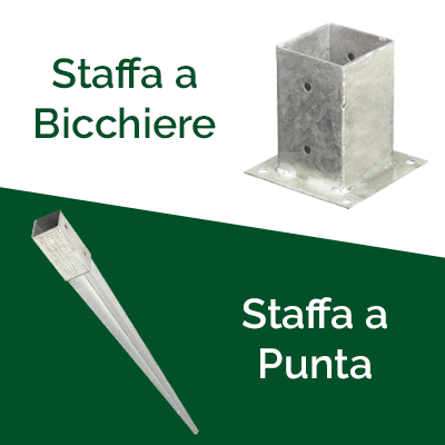 Staffe di fissaggio per staccato il legno