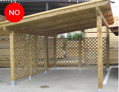 Pergola copertura in legno 