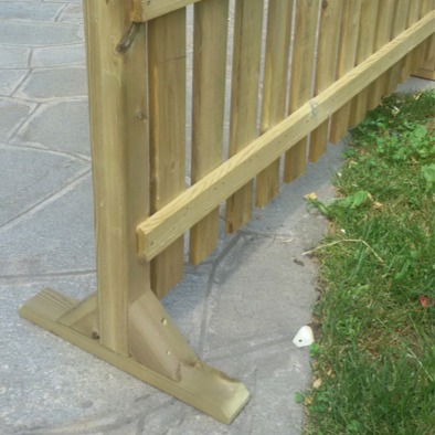 Piedistallo per steccati in legno 