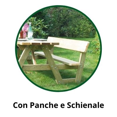 Tavolo da picnic in legno 