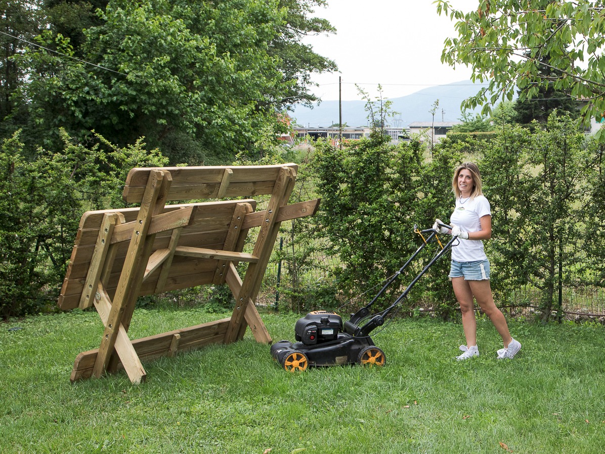 Tavolo da picnic in legno 