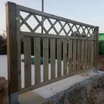 Onlywood Steccato in Legno NAIROBI in legno impregnato 180 x 90 h. cm - foto 8
