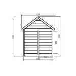 Casetta in legno per bambini BIMBI 120 x 120 cm-27246
