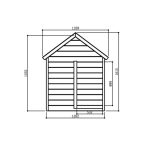 Casetta in legno per bambini BIMBI 120 x 120 cm-27246