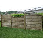 Pannello Frangivista Legno LUSSO ELEGANT Pino Trattato in Autoclave - AD ONDA - 180 x 160/180 h. cm - ANTIVENTO-37405