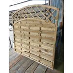 Pannello Frangivista Legno LIANA Pino Trattato in Autoclave - AD ONDA - 180 x 160/180 h. cm - ANTIVENTO-57526