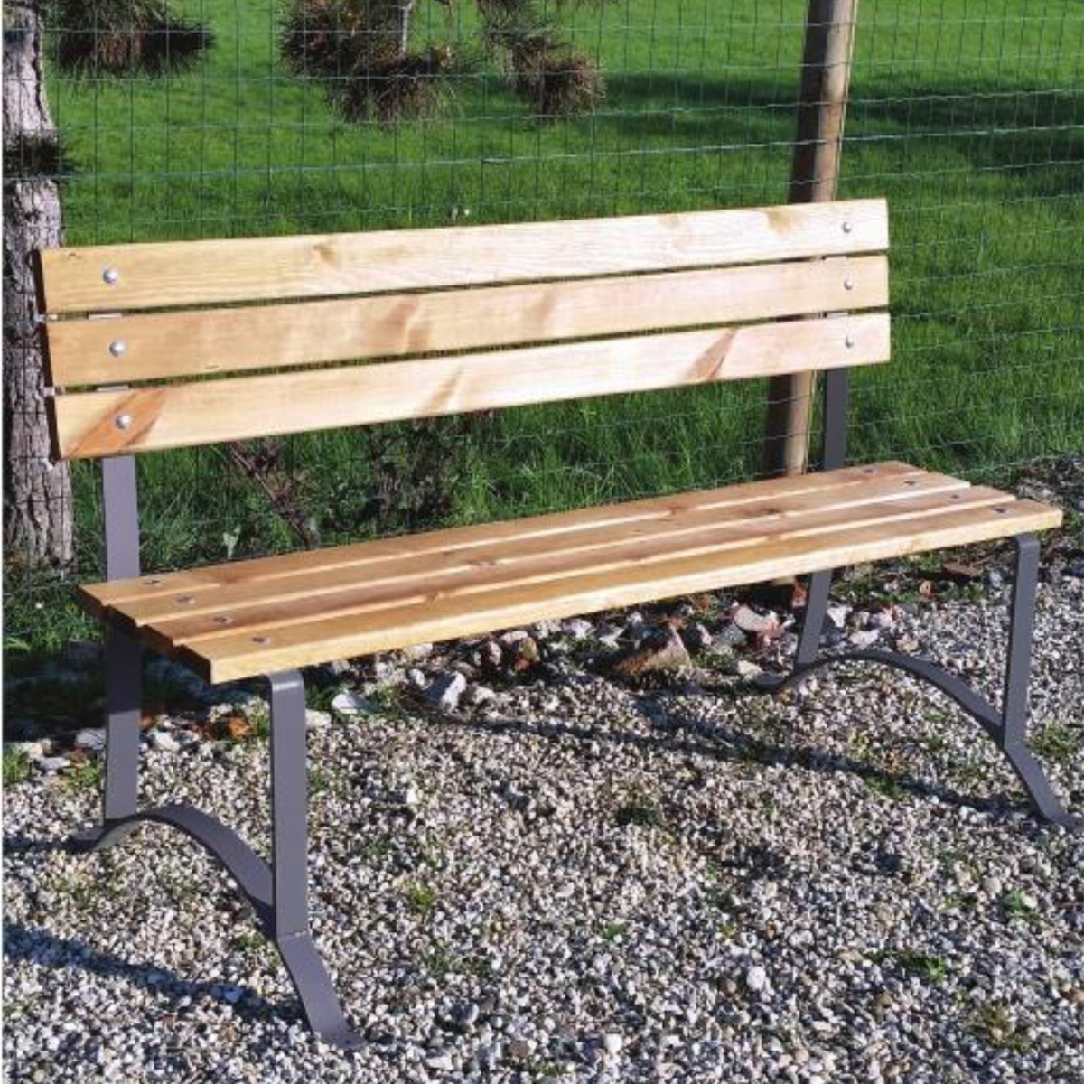 Panchina in legno CORTINA - 160 x 38 x 29/94 h. cm-0