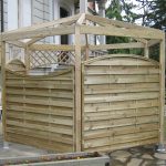 Pannello Frangivista Legno LUSSO ELEGANT Pino Trattato in Autoclave - AD ONDA - 180 x 160/180 h. cm - ANTIVENTO-21159