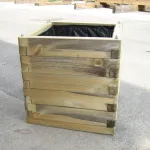 Onlywood Fioriera in legno LINEA PROFESSIONALE 50x50x45,5 h cm con Rivestimento - foto 3