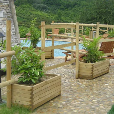Fioriera in legno LINEA PROFESSIONALE 180x50x45,5 h cm con Rivestimento-0