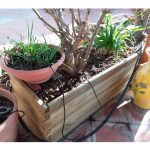 Fioriera in legno LINEA PROFESSIONALE 180x50x45,5 h cm con Rivestimento-48290