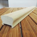 Onlywood Corrimano Legno SAGOMATO Ayous grezzo 46 x 32 mm - Asta da 3 Metri-0