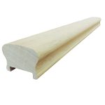 Onlywood Corrimano Legno SAGOMATO Ayous grezzo 46 x 32 mm - Asta da 3 Metri-30309