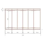 Onlywood Copertura in legno per Auto 3 x 5,2 metri in pino impregnato classe 3 - foto 3