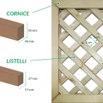 Onlywood Grigliato SU MISURA Maglia 5 cm - Crea il tuo pannello! - foto 3