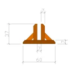 Piedistallo MAGIC EASEL in legno per grigliati-frangivista-25057