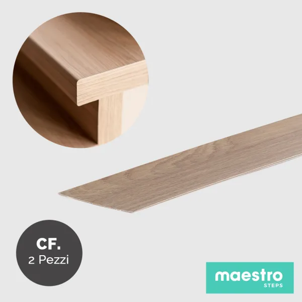 BORDO DI FINITURA LOUSIANA OAK Rivestimento per Scale Interne - Confezione 2 Pezzi-0