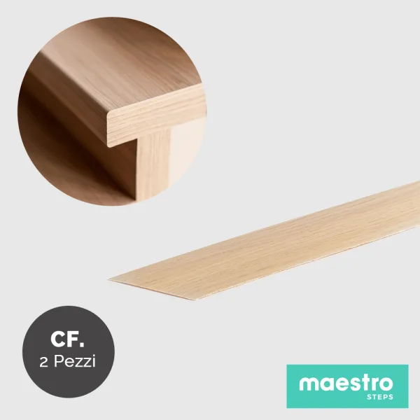 BORDO DI FINITURA FLORIDA OAK Rivestimento per Scale Interne - Confezione 2 Pezzi-0