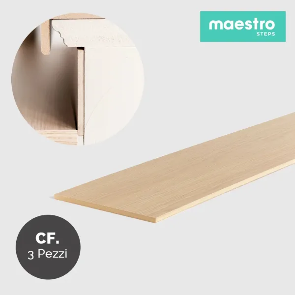 ALZATE FLORIDA OAK Rivestimento per Scale Interne - Confezione 3 Pezzi -0