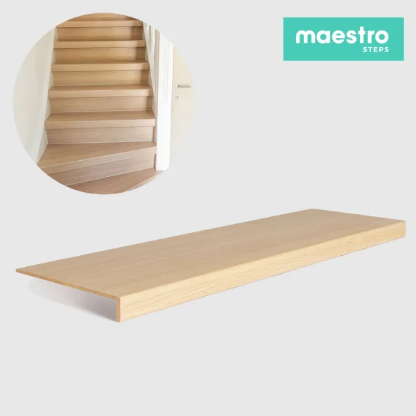 GRADINO FLORIDA OAK Rivestimento Scale Interne Fai da te - Larghezza max 130 cm-0