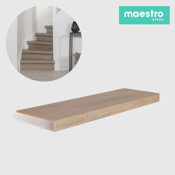 GRADINO LOUSIANA OAK Rivestimento Scale Interne Fai da te - Larghezza max 100 cm-0