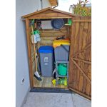 Armadio da Esterno in Legno Impregnato 90 x 96 x 183 cm-80274