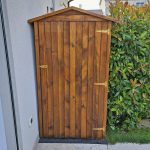 Armadio da Esterno in Legno Impregnato 90 x 96 x 183 cm-80273