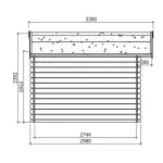 Casetta SOLOGNE in legno IMPREGNATO 298 x 298 x 239 h. cm-42276