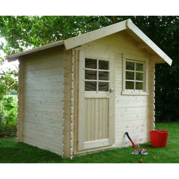 Casetta in legno IMPREGNATO per esterno LAVAL 238 x 198 x 239 h. cm-0