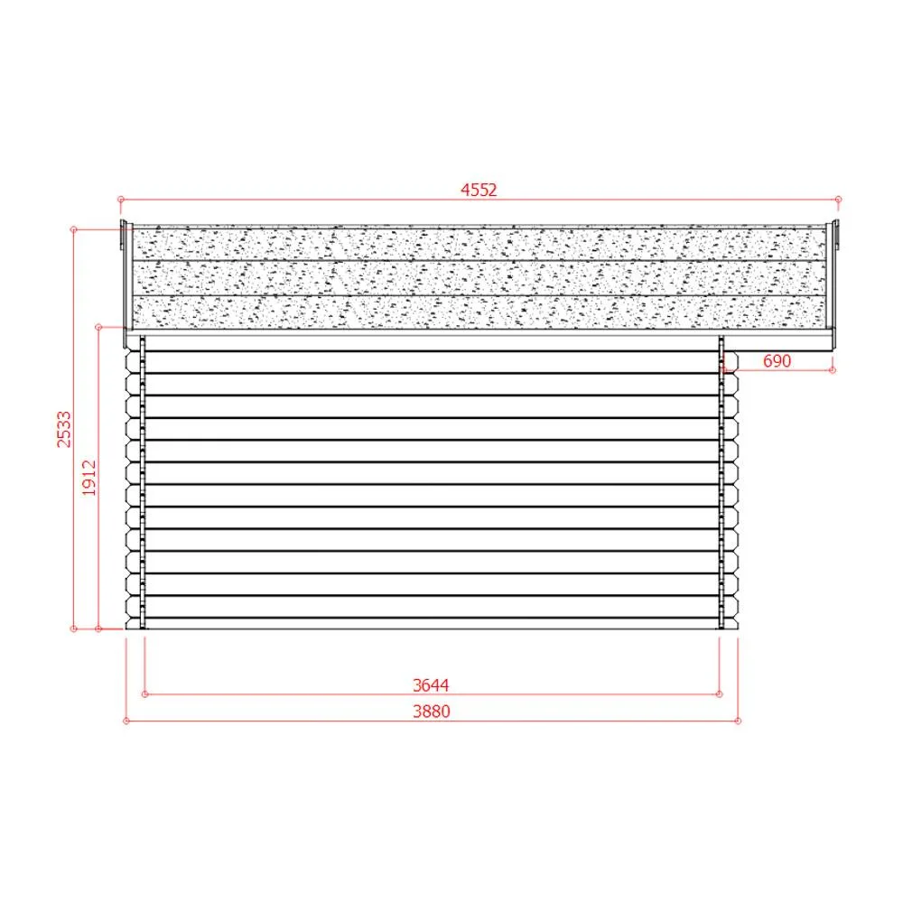 Casetta ZURICH in legno IMPREGNATO 508 x 388 x 239 h. cm-25615