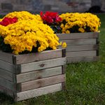 Fioriera in legno di pino impregnato in autoclave TULIPANO 40 x 40 x 32,5 h cm -89670