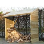 Legnaia da esterno 208 x 97 x 215 h. cm in legno trattato-0