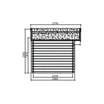 Casetta NIMES in legno IMPREGNATO 238 x 238 x 239 h. cm-27088