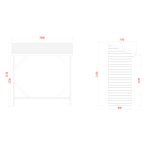 Legnaia da esterno 208 x 97 x 215 h. cm in legno trattato-30852