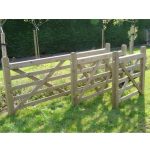 Cancello in Legno modello RUSTICO Impregnato in Autoclave 300 x 120 cm-26882