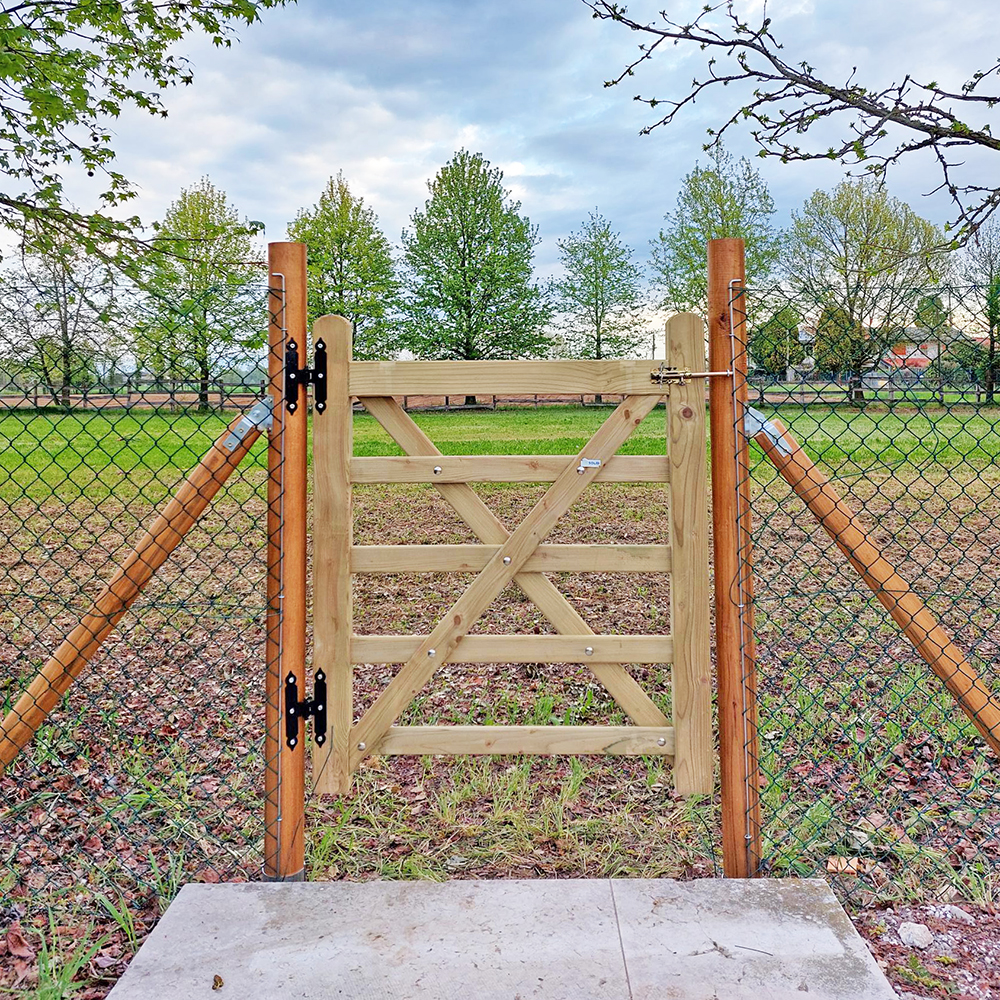 Cancello in Legno modello RUSTICO Impregnato in Autoclave 100 x 120 cm-0 Cancello in Legno modello RUSTICO Impregnato in Autoclave 100 x 120 cm-0