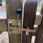 Cancello in Legno modello RUSTICO Impregnato in Autoclave 300 x 120 cm-35125